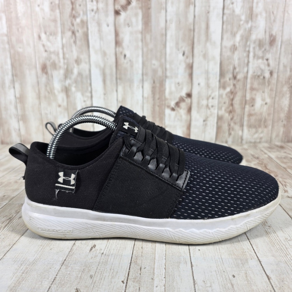 Under Armour Charged 24/7 Low Womens‎ Black White Sneakers 1302497-001 Size 8.5